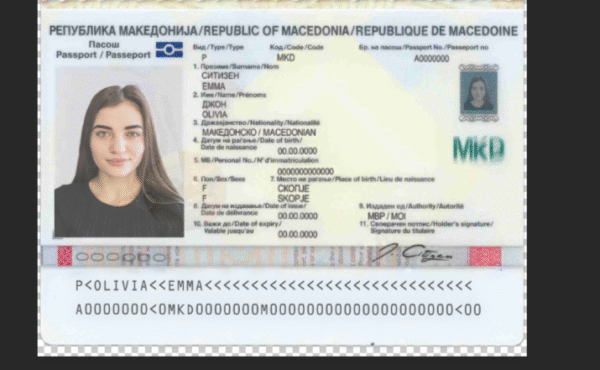 Macedonia Passport PSD Template - Editable, High-Quality Design - Image 6