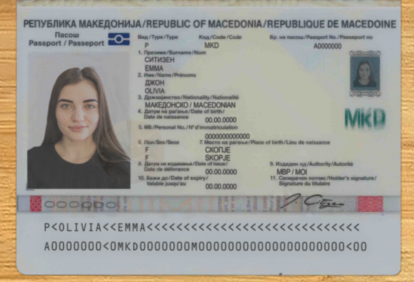 Macedonia Passport PSD Template - Editable, High-Quality Design - Image 4