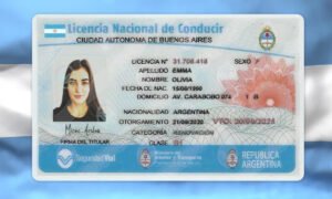 Argentina (Buenos Aires) Driving Licence PSD Template - Editable, Multi-Purpose Design