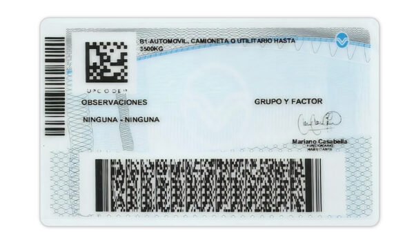 Argentina (Buenos Aires) Driving Licence V2 PSD Template - Editable, Multi-Purpose Design - Image 5