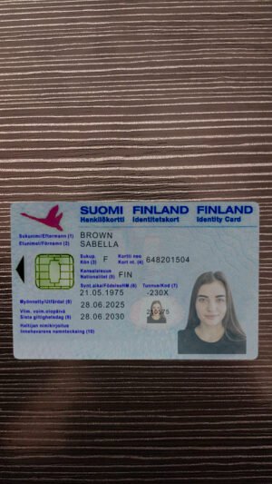 Finland ID Card PSD Template - Editable, High-Quality Design