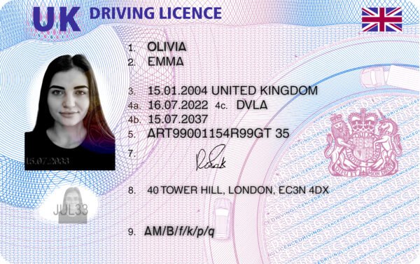 UK Driving License V2 PSD Template - Editable, High-Quality Design - Image 4