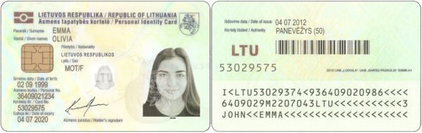 Lithuania ID Card PSD Template - Editable, High-Quality Design - Image 7