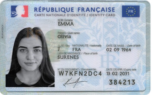 France ID Card PSD Template - Editable, High-Quality Design - Image 4