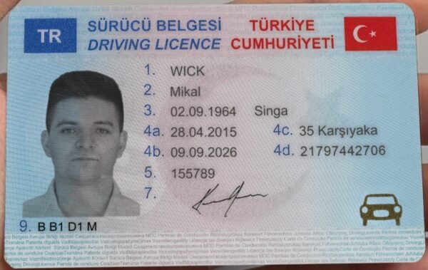 Turkey Driving Licence PSD Template - Editable, High-Quality Design - Image 5