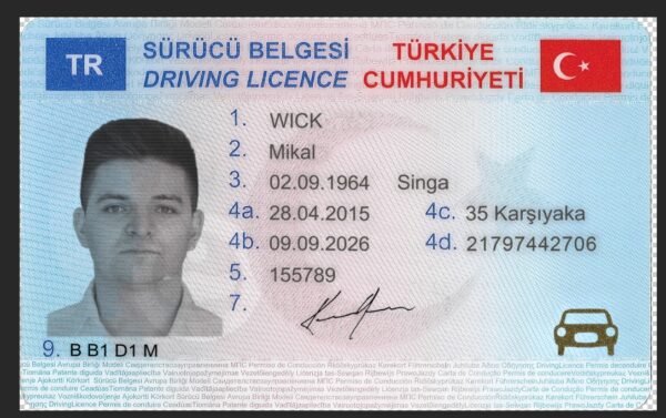 Turkey Driving Licence PSD Template - Editable, High-Quality Design - Image 6