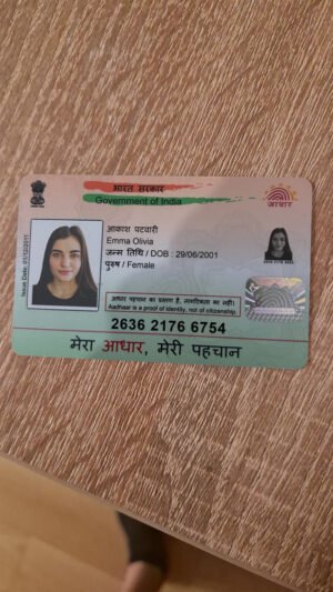 India Aadhaar Card PSD Template - Editable, High-Quality Design