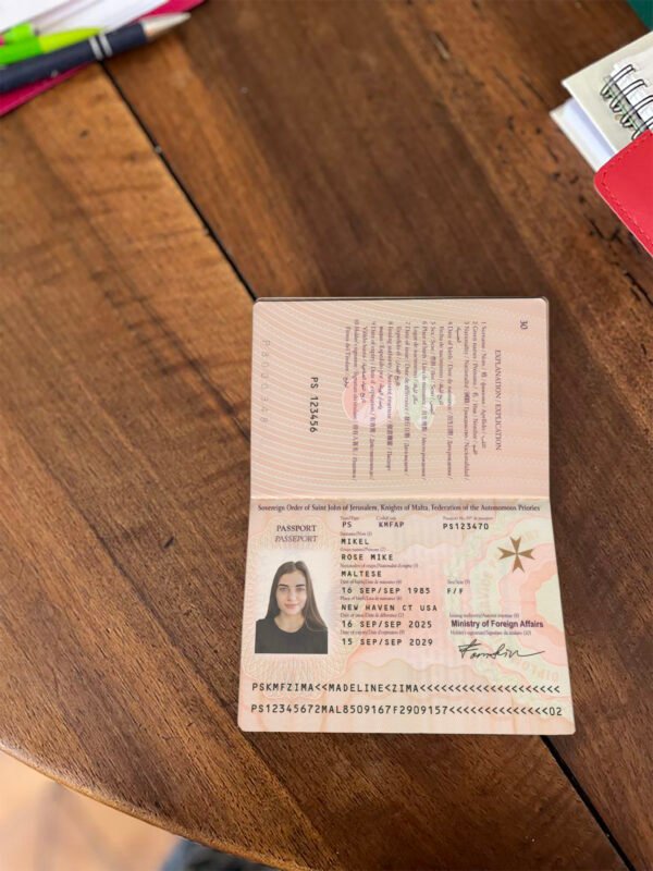 Malta Passport PSD Template - Editable, High-Quality  Design - Image 4