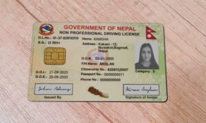 Nepal Driving Licence PSD Template - Editable, High-Quality Desi