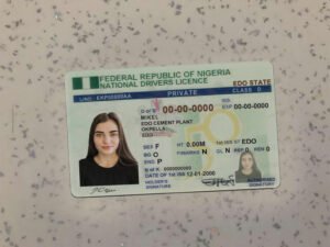 Nigeria Driving Licence PSD Template - Editable, High-Quality Design