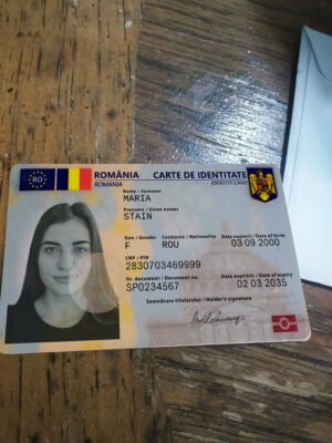 Romania ID Card PSD Template - Editable, High-Quality Design