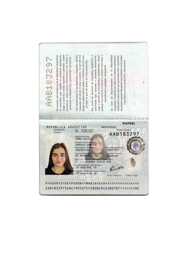 Argentina Passport V2 PSD Template - Editable, Multi-Purpose Design - Image 3