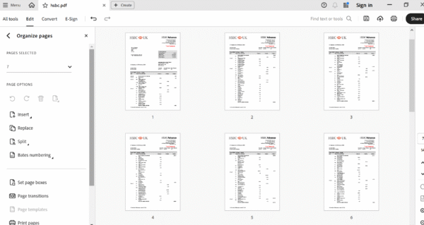UK HSBC Bank Statement Editing Service - Professional PDF  Template - Image 6