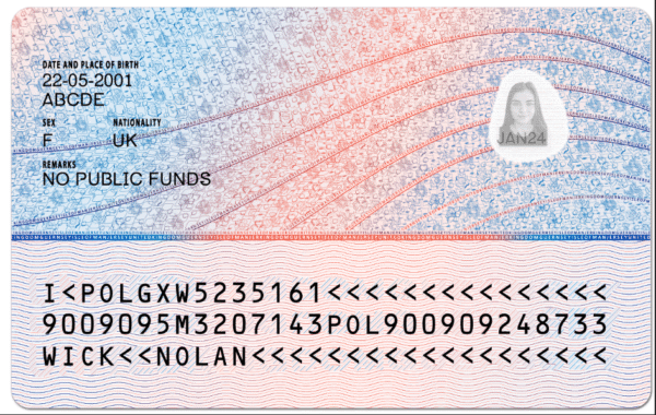 United Kingdom Residence Permit PSD Template - Editable, High-Quality Design - Image 4