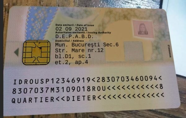 Romania ID Card PSD Template - Editable, High-Quality Design - Image 3