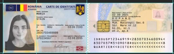Romania ID Card PSD Template - Editable, High-Quality Design - Image 4