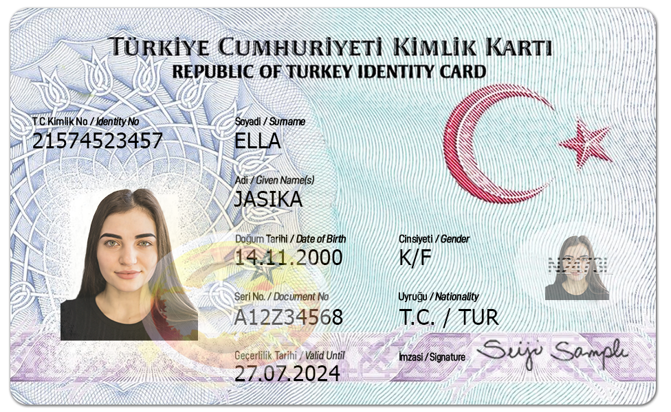 Turkey ID Card PSD Template - Editable, High-Quality Design - Image 2