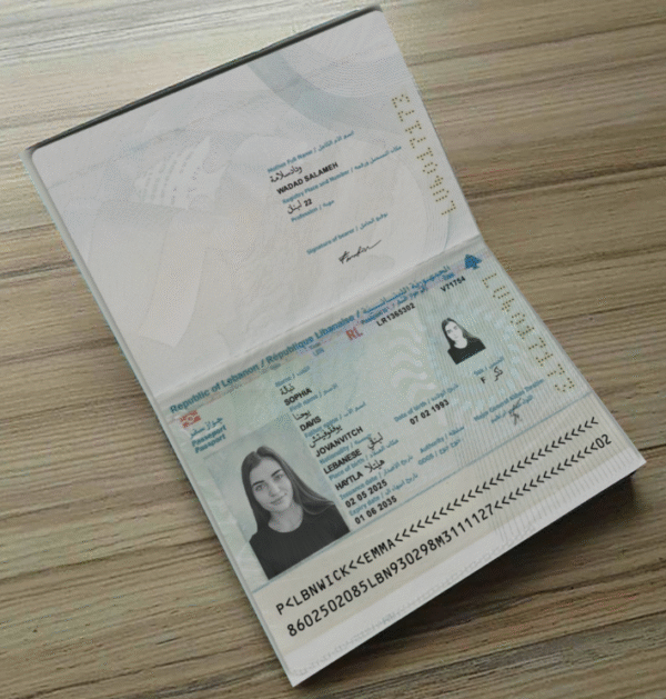 Lebanon Passport PSD Template - Editable, High-Quality Design - Image 5