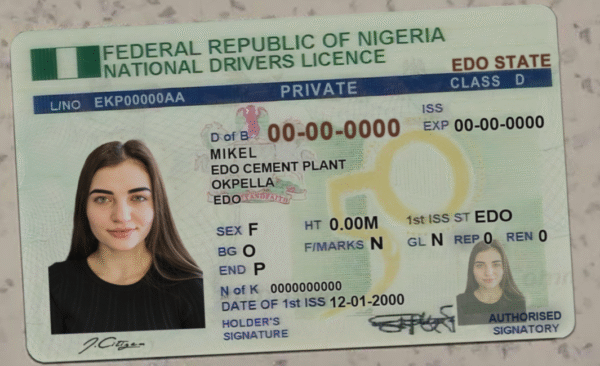Nigeria Driving Licence PSD Template - Editable, High-Quality Design - Image 4