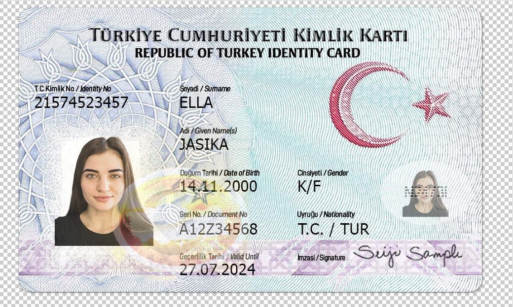 Turkey ID Card PSD Template - Editable, High-Quality Design - Image 3