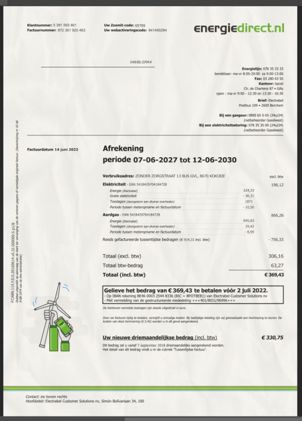 NL Utility Bill PSD Template - Editable, High-Quality Design - Image 4