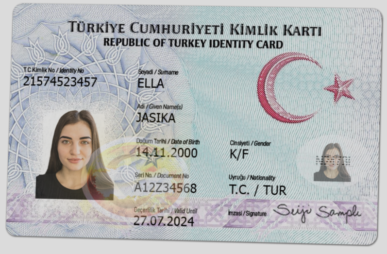 Turkey ID Card PSD Template - Editable, High-Quality Design - Image 4