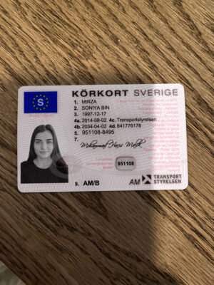Sweden Driving Licence V2 PSD Template - Editable, High-Quality Design