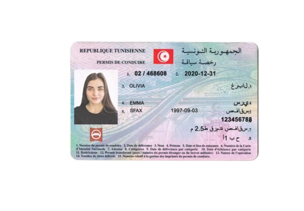 Tunisia Driving Licence PSD Template - Editable, High-Quality Design - Image 6