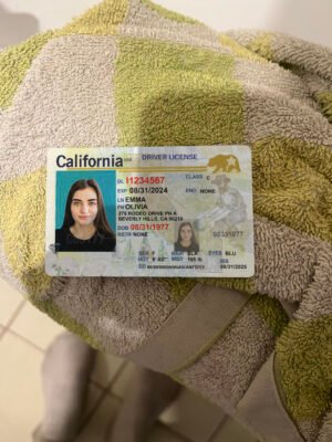 California Driving License V4 PSD Template - Editable, High-Quality Design