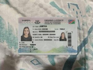 Namibia Driving Licence PSD Template - Editable, High-Quality Design