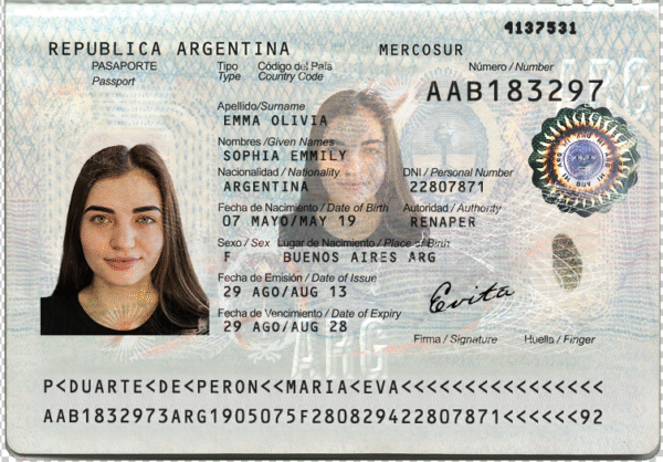 Argentina Passport V2 PSD Template - Editable, Multi-Purpose Design - Image 2