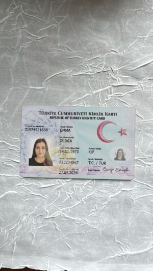 Turkey ID Card PSD Template – Editable, High-Quality Design