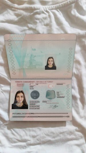 Turkey Passport PSD Template – Editable, High-Quality Design