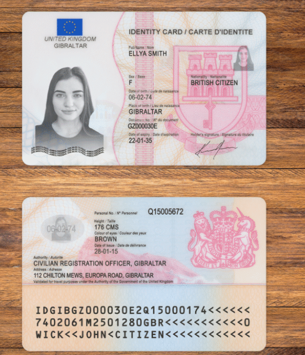 UK New ID Card PSD Template - Editable British Identity Card Design - Image 5