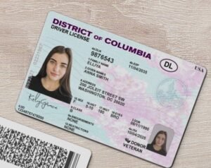 District of Columbia Driving Licence PSD Template (Version 2) – Fully Editable & Instant Download