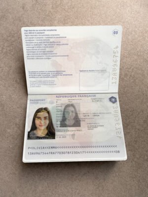 France Passport PSD Template 1200 DPI - Ultra High Resolution, Editable Design
