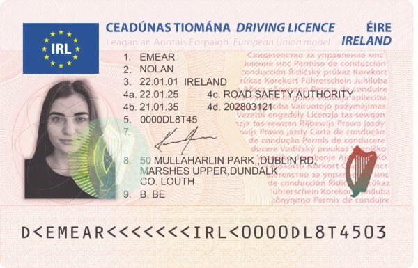 Ireland Driving Licence PSD Template - Editable, Multi-Purpose Design - Image 2