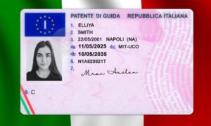 Italy Driving Licence PSD Template - Editable, Multi-Purpose Design