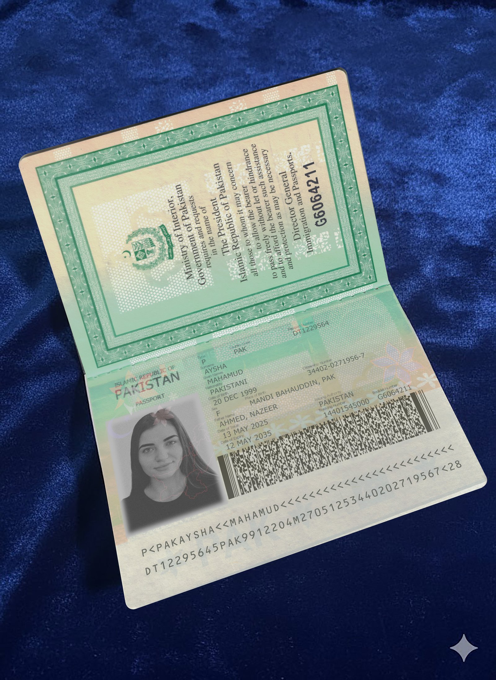 Pakistan Passport PSD Template (Version 2) – Fully Editable & Instant Download