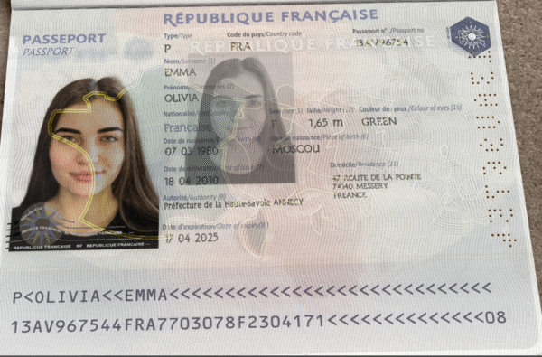 France Passport PSD Template 1200 DPI - Ultra High Resolution, Editable Design - Image 6
