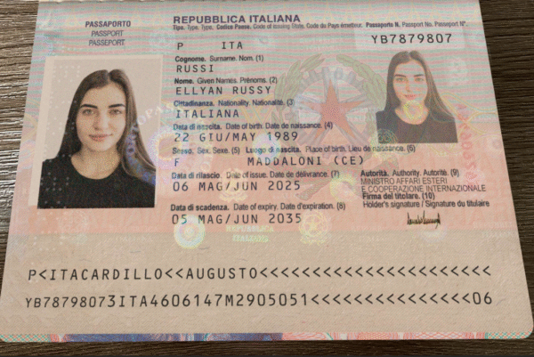 Italy Passport V2 PSD Template - Editable, Multi-Purpose Design - Image 3