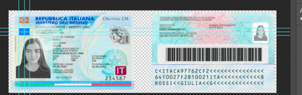 Italy ID Card PSD Template - Editable, Multi-Purpose Design - Image 2