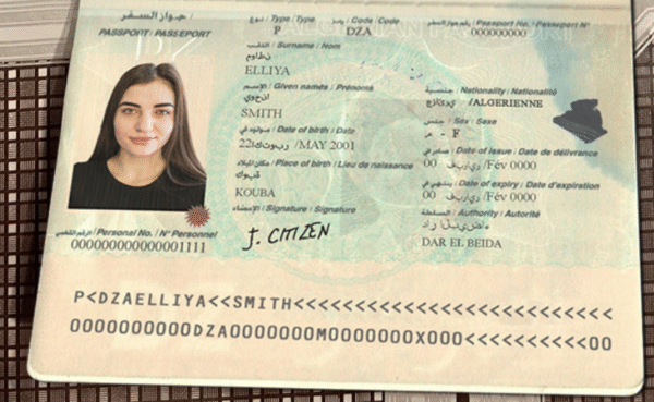 Algeria Passport PSD Template - Editable, Multi-Purpose Design - Image 3
