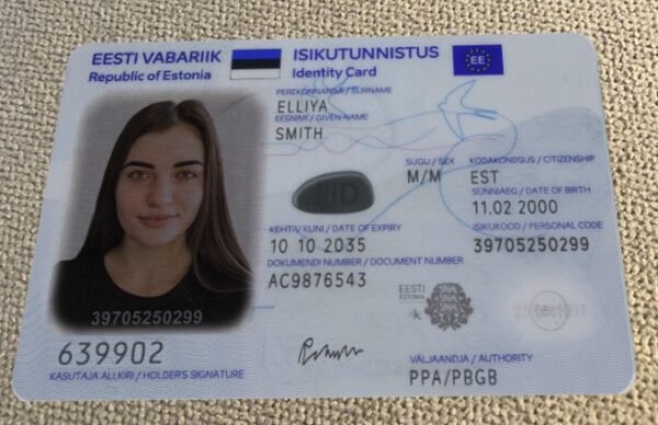 New Estonian ID card (2021) PSD Template - Editable, Multi-Purpose Design - Image 3