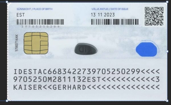 New Estonian ID card (2021) PSD Template - Editable, Multi-Purpose Design - Image 6