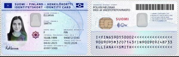 Finland ID Card PSD Template (Version 2) – Fully Editable & Instant Download - Image 5