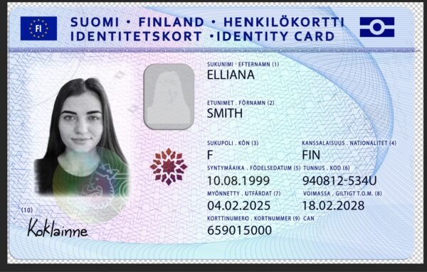 Finland ID Card PSD Template (Version 2) – Fully Editable & Instant Download - Image 6