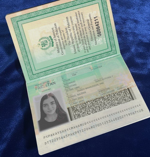 Pakistan Passport PSD Template (Version 2) – Fully Editable & Instant Download - Image 2