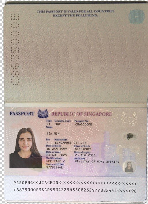 Singapore Passport PSD Template (2006-2017) – Fully Editable & Instant Download - Image 5