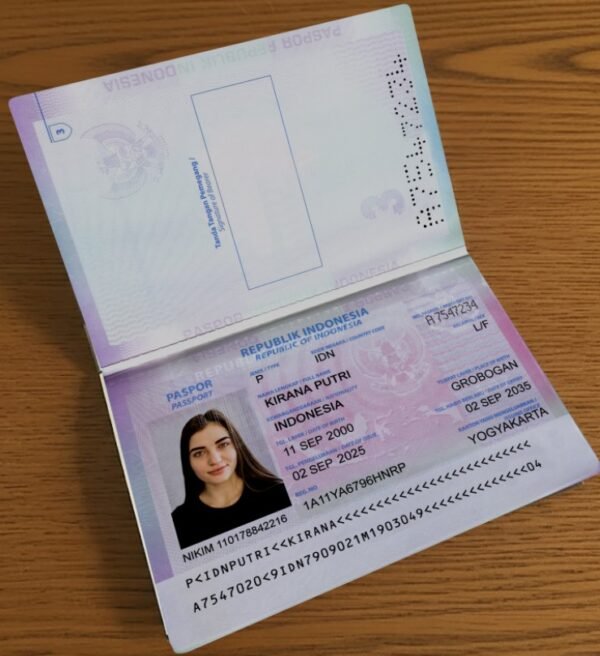 Indonesia Passport PSD Template (Version 1) – Fully Editable & Instant Download - Image 2